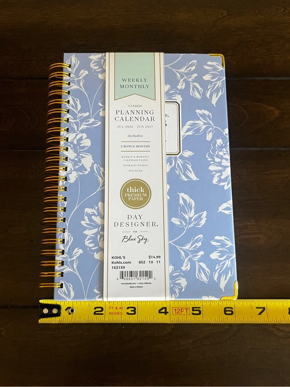 Day Designer Weekly & Monthly Planning Wirebound Calendar